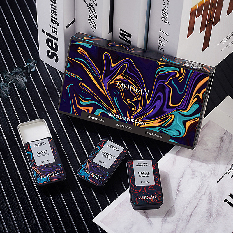 Home Fragrance Gift - 3-piece men's fragrance set with woody