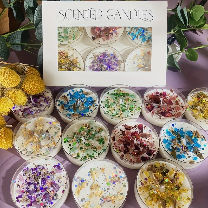 Home Fragrance Gift - Set of 6 Scented Candles Fragrance