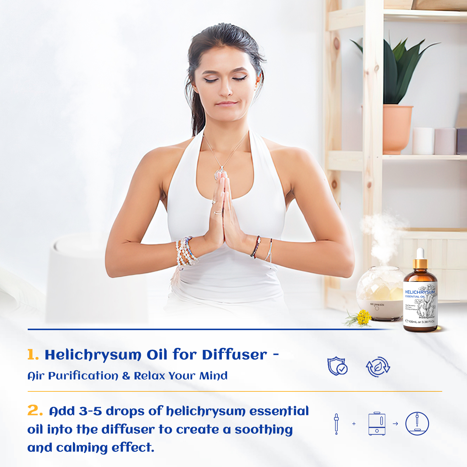 HIQILI 100ml Essential Oil, 10 - Home Fragrance Mist reseña y precio