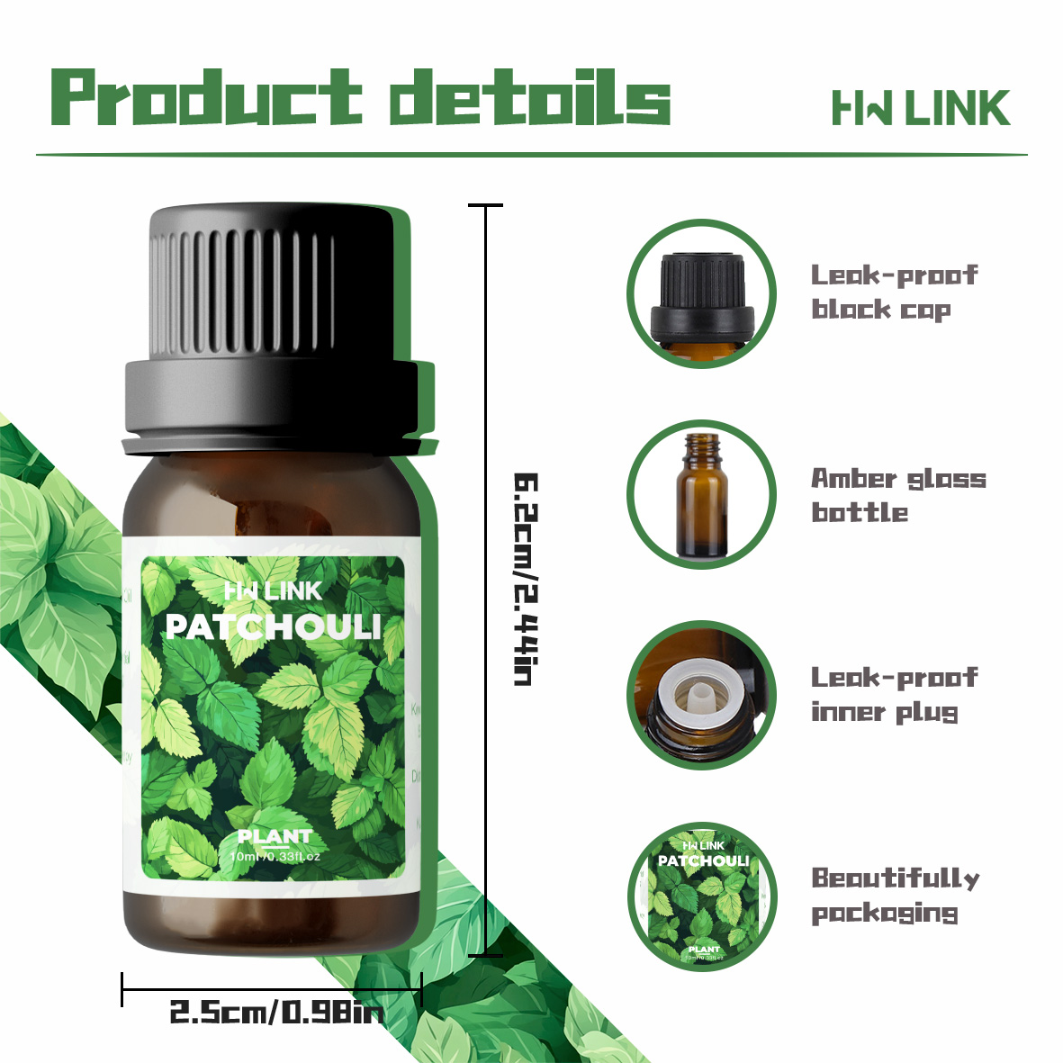 10ml Patchouli Essential Oils  - Home Fragrance Gift reseña y precio