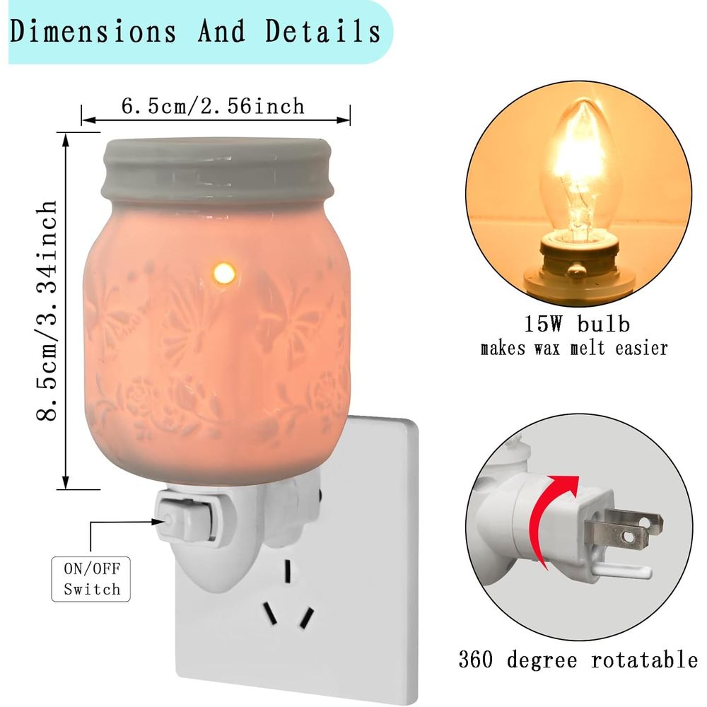 Scented Wax Melt Warmer, Elect - Home Fragrance Wax Melts reseña y precio