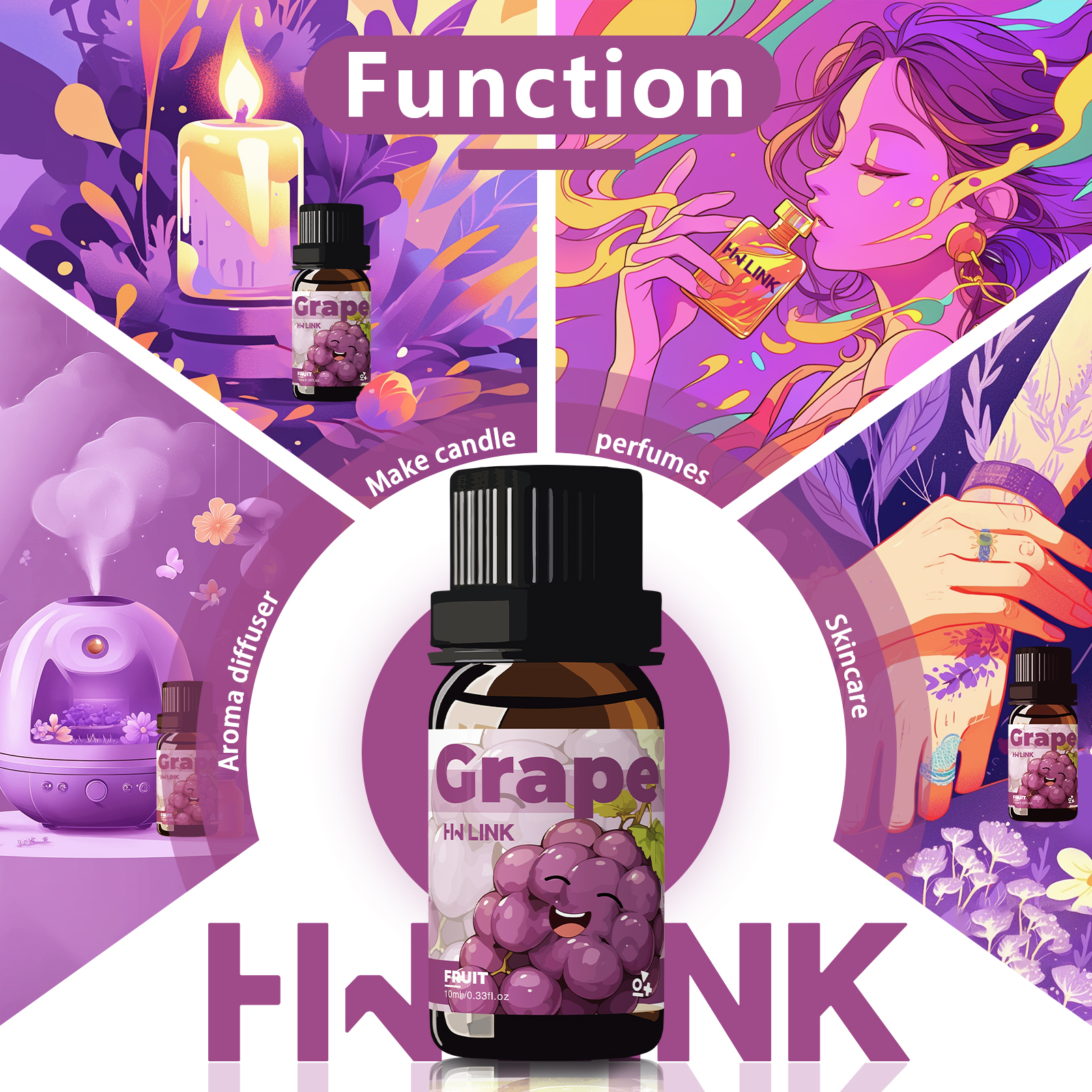 Grape Essential Oil 10ml Perfu - Home Fragrance Gift reseña y precio