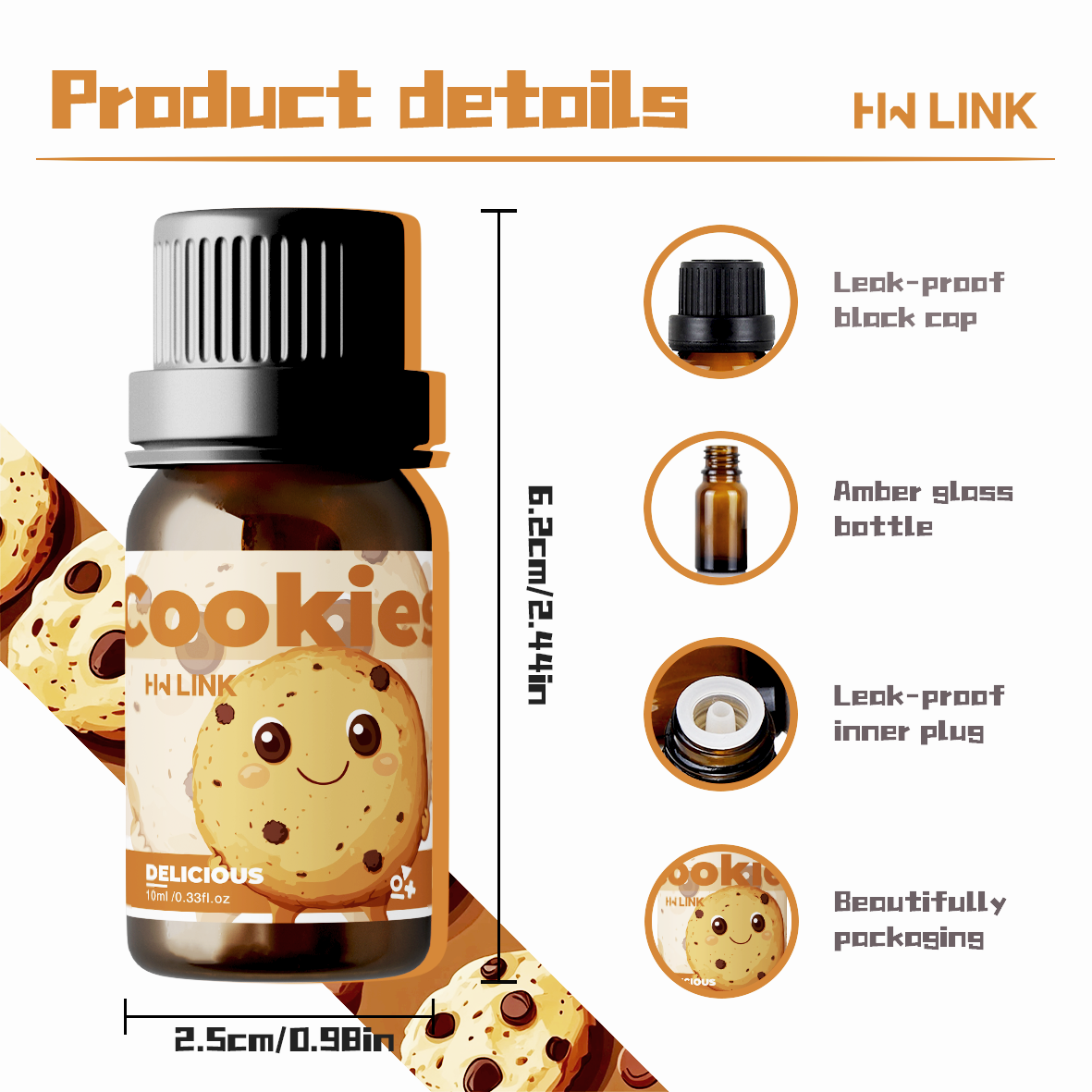 10ml Cookies Essential Oils Pe - Home Fragrance Gift reseña y precio