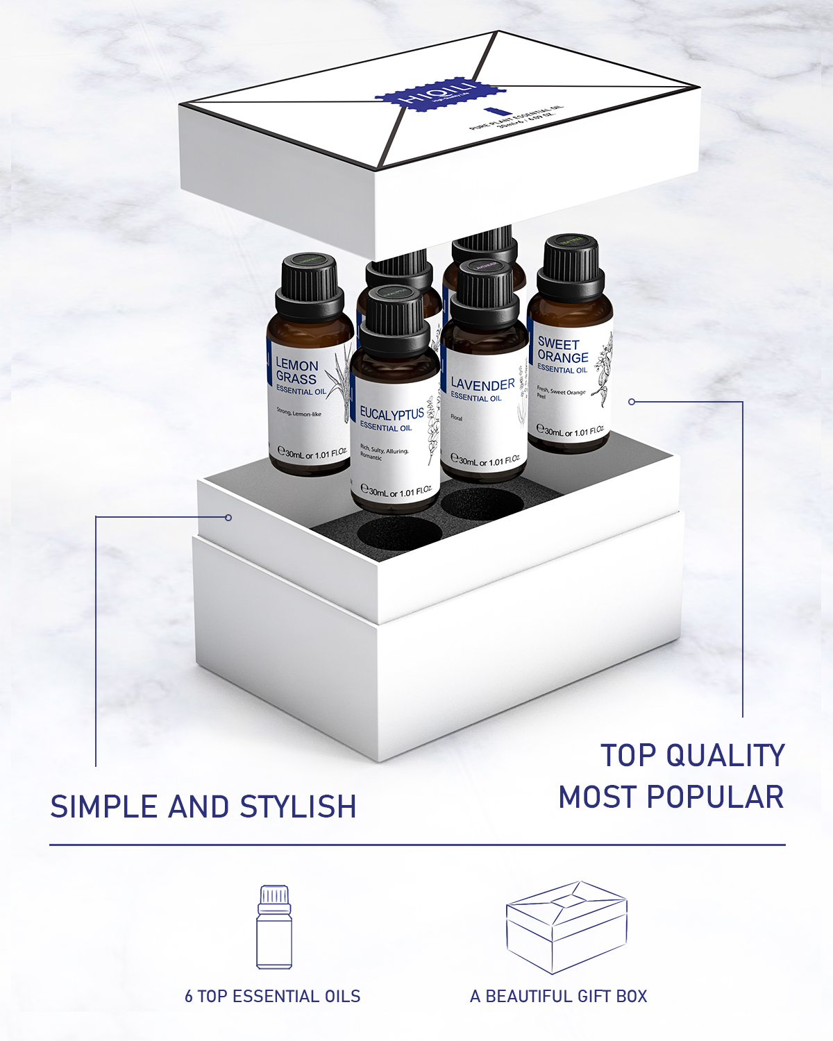 HIQILI 30ML 6-piece Set, Exqui - Home Fragrance Gift reseña y precio