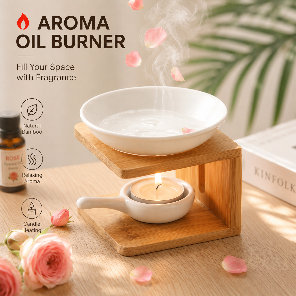 Bamboo Ceramic Essential Oil B - Home Fragrance Wax Melts reseña y precio