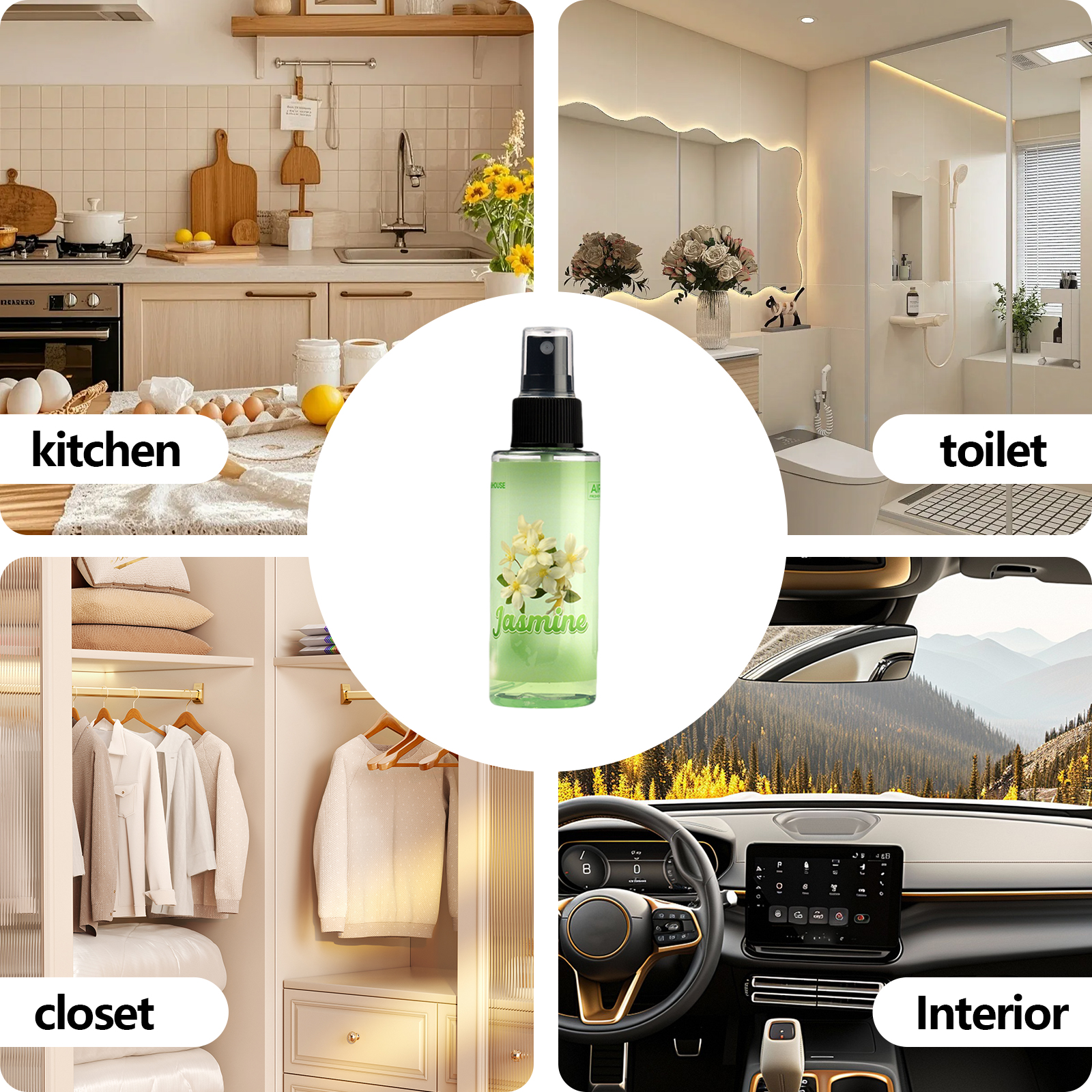100ml JASMINE-Scented Hand-Spr - Home Fragrance Mist reseña y precio
