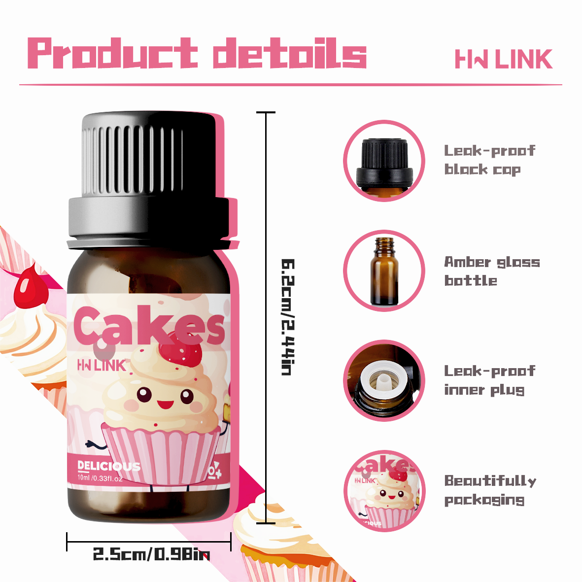 10ml Cakes Essential Oils Perf - Home Fragrance Gift reseña y precio