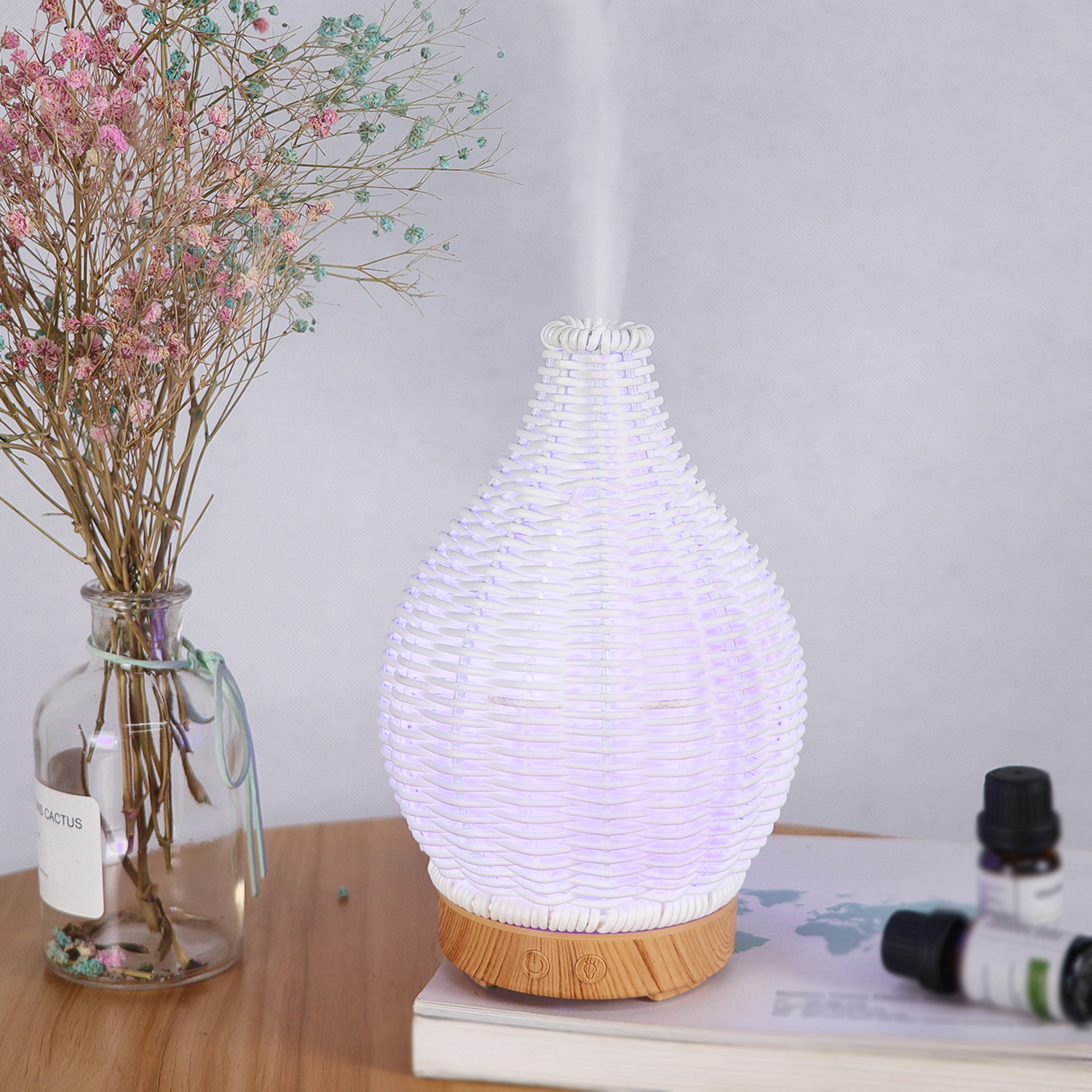 Wood Weave Mini Vase Air Humid - Home Fragrance Mist reseña y precio