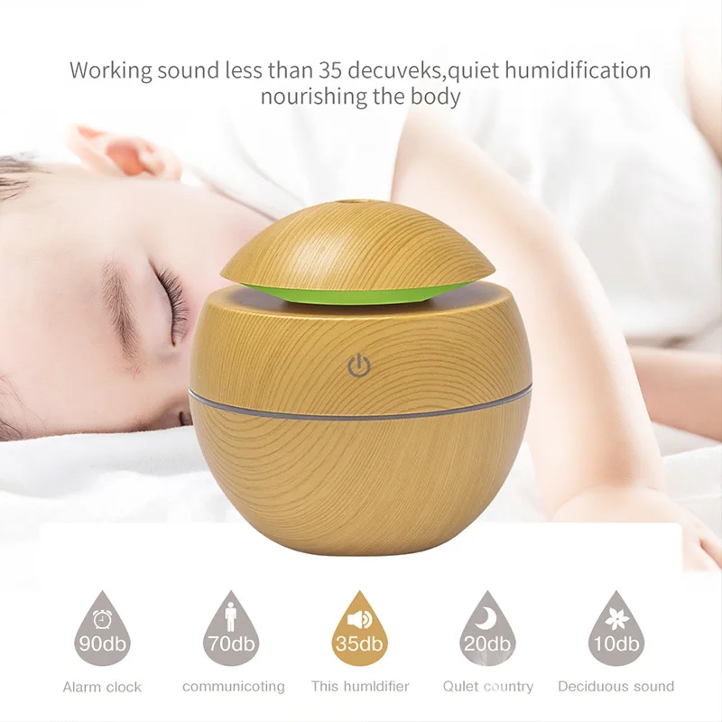 Home Wood Grain Air Humidifier - Home Fragrance Mist reseña y precio