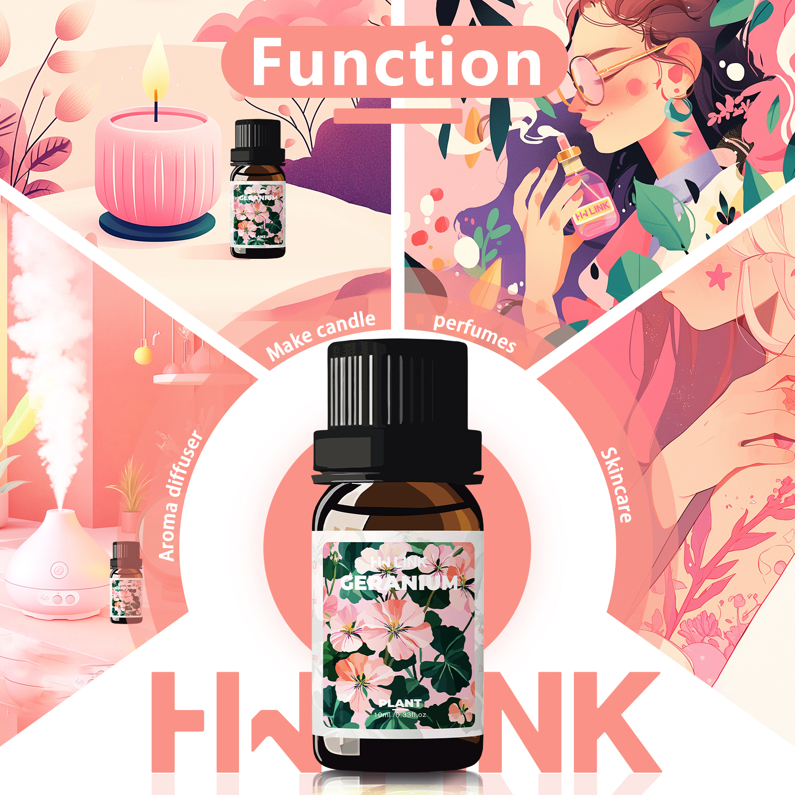 Geranium Essential Oil 10ml 10 - Home Fragrance Gift reseña y precio