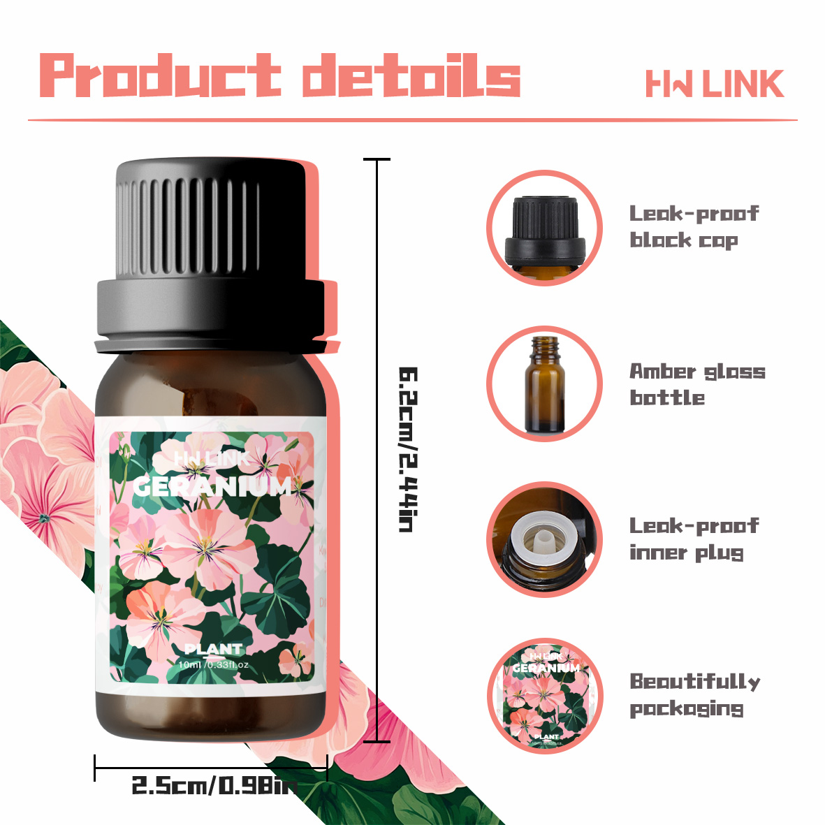 Geranium Essential Oil 10ml 10 - Home Fragrance Gift reseña y precio