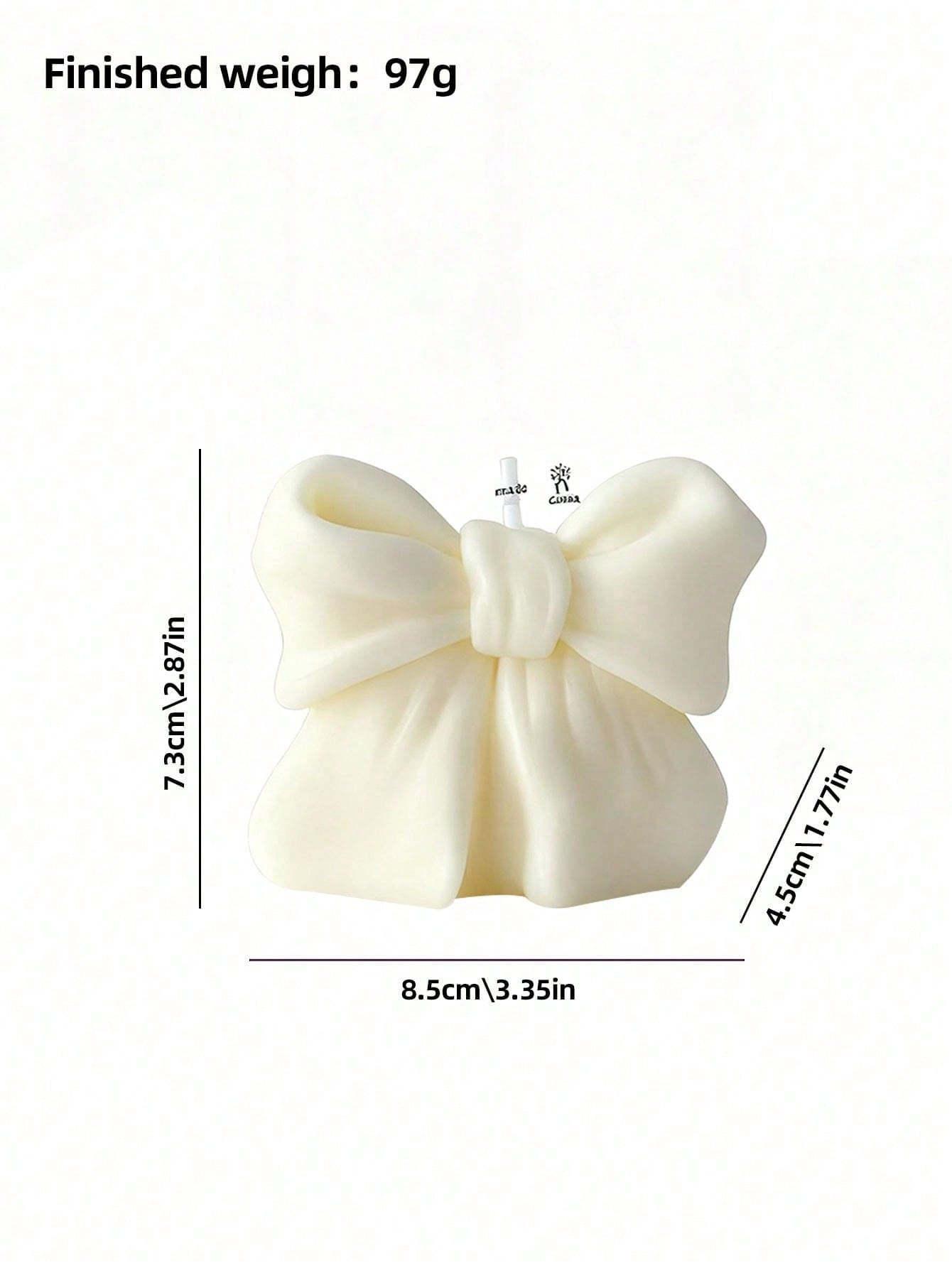 1pc Bow scented Candle, 3D Bow - Home Fragrance Wax Melts reseña y precio