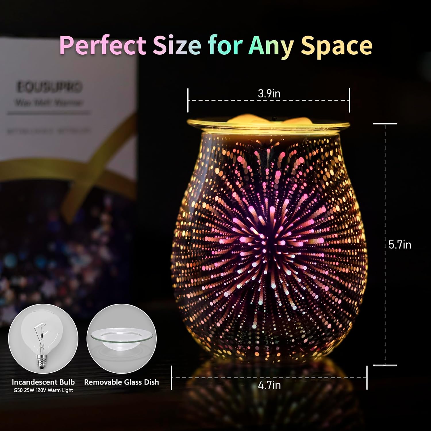 3D Glass Electric Wax Melt War - Home Fragrance Wax Melts reseña y precio