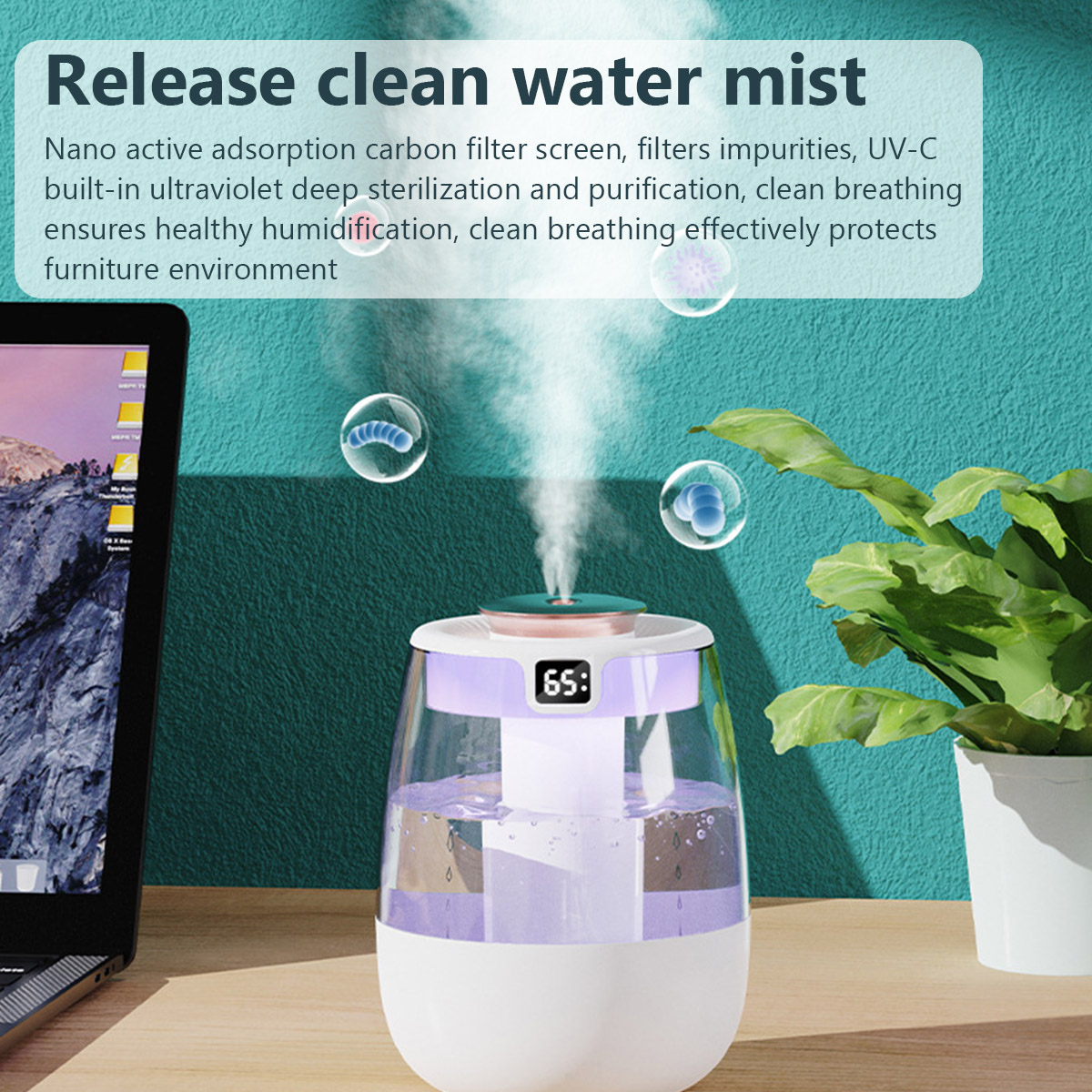 1.3L Air Humidifier Double Spr - Home Fragrance Mist reseña y precio