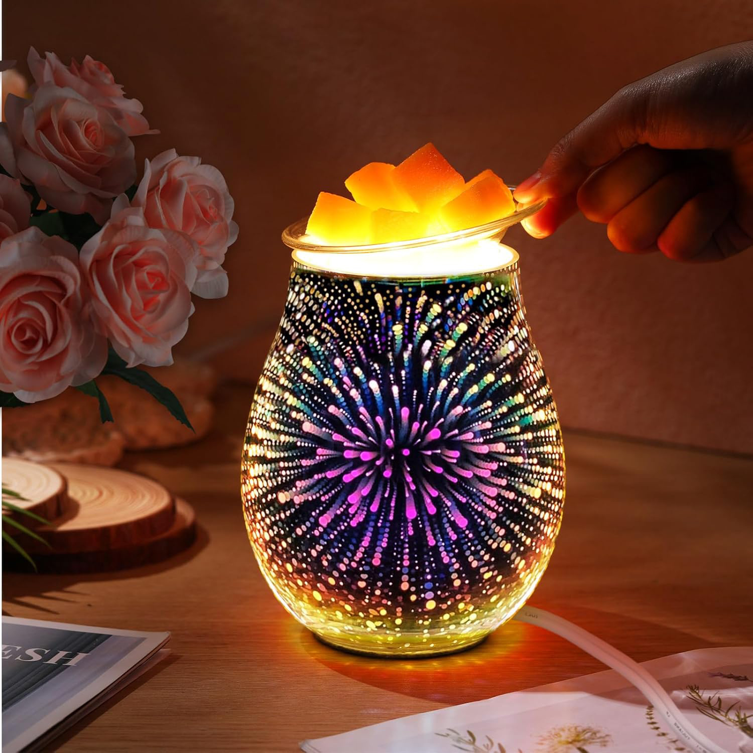 Wax Melts 3D Glass Electric Wa - Home Fragrance Wax Melts reseña y precio