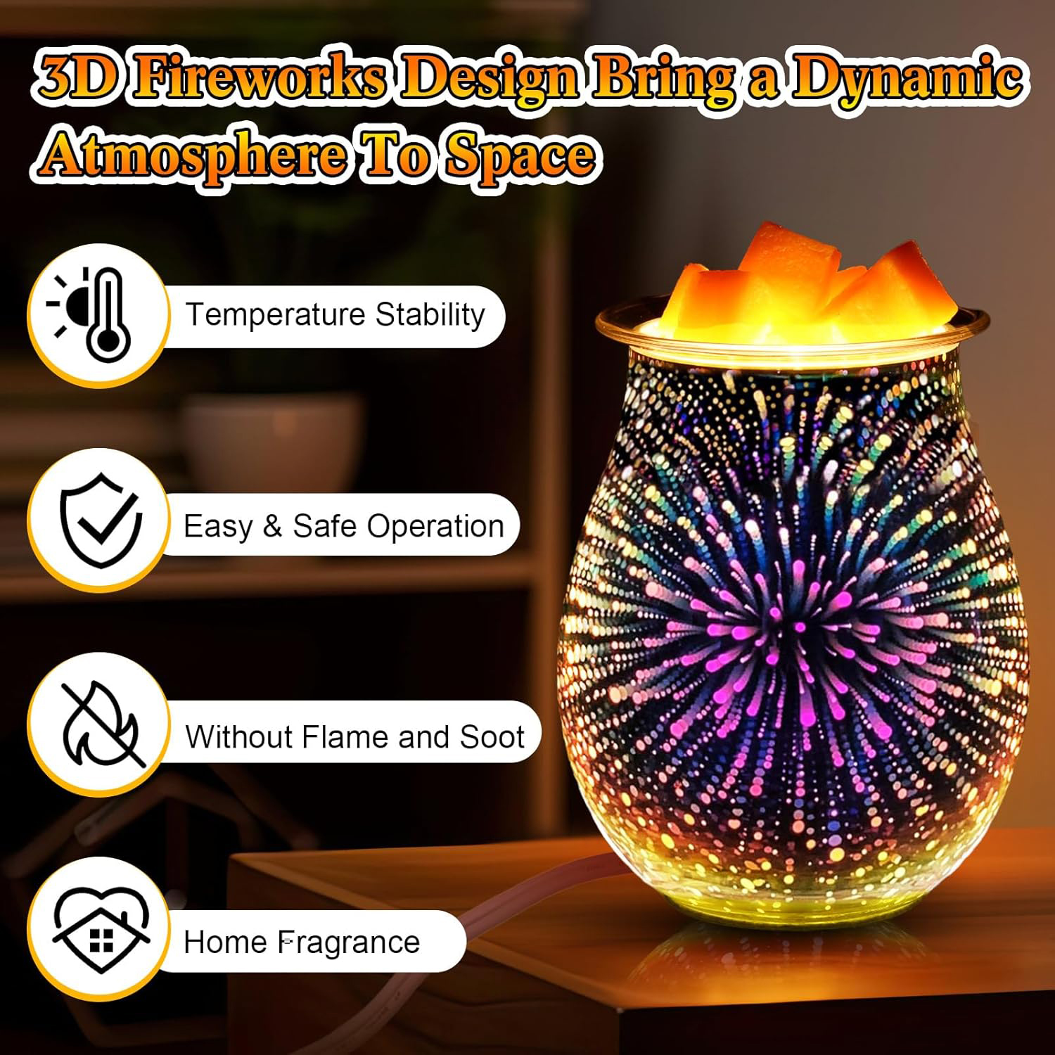 Wax Melts 3D Glass Electric Wa - Home Fragrance Wax Melts reseña y precio