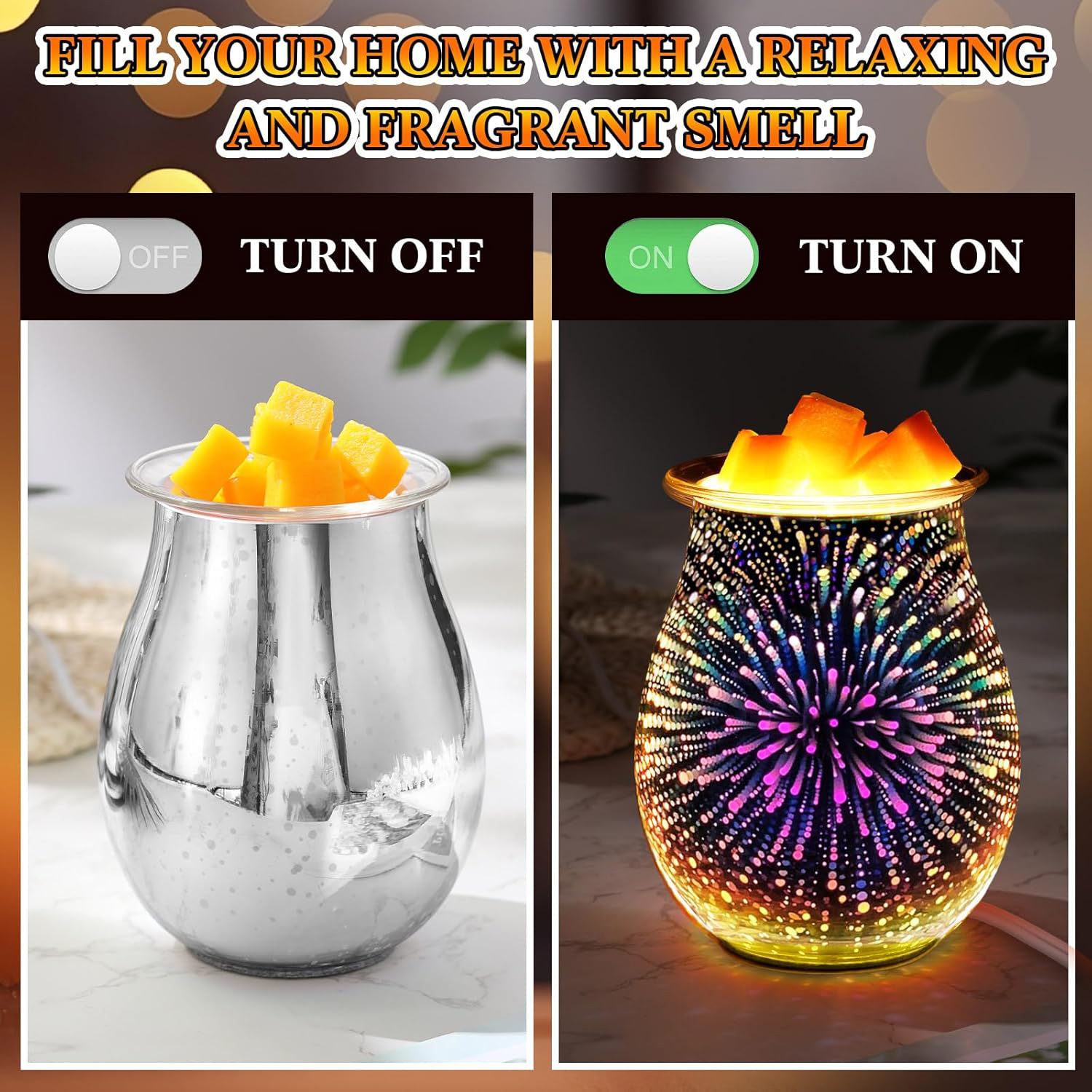 Wax Melts 3D Glass Electric Wa - Home Fragrance Wax Melts reseña y precio