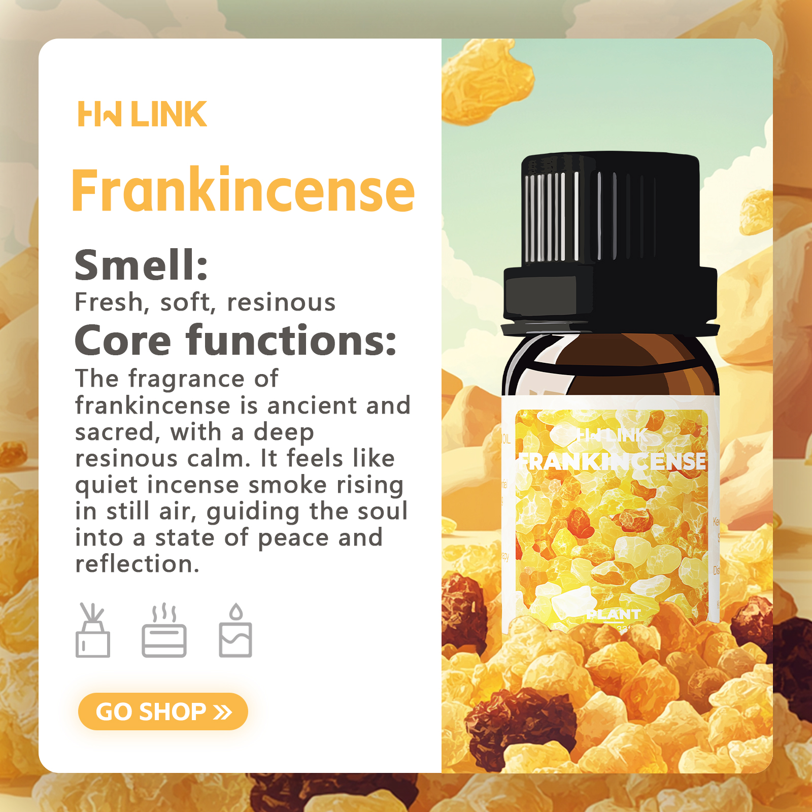 Frankincense Essential Oil 10m - Home Fragrance Gift reseña y precio